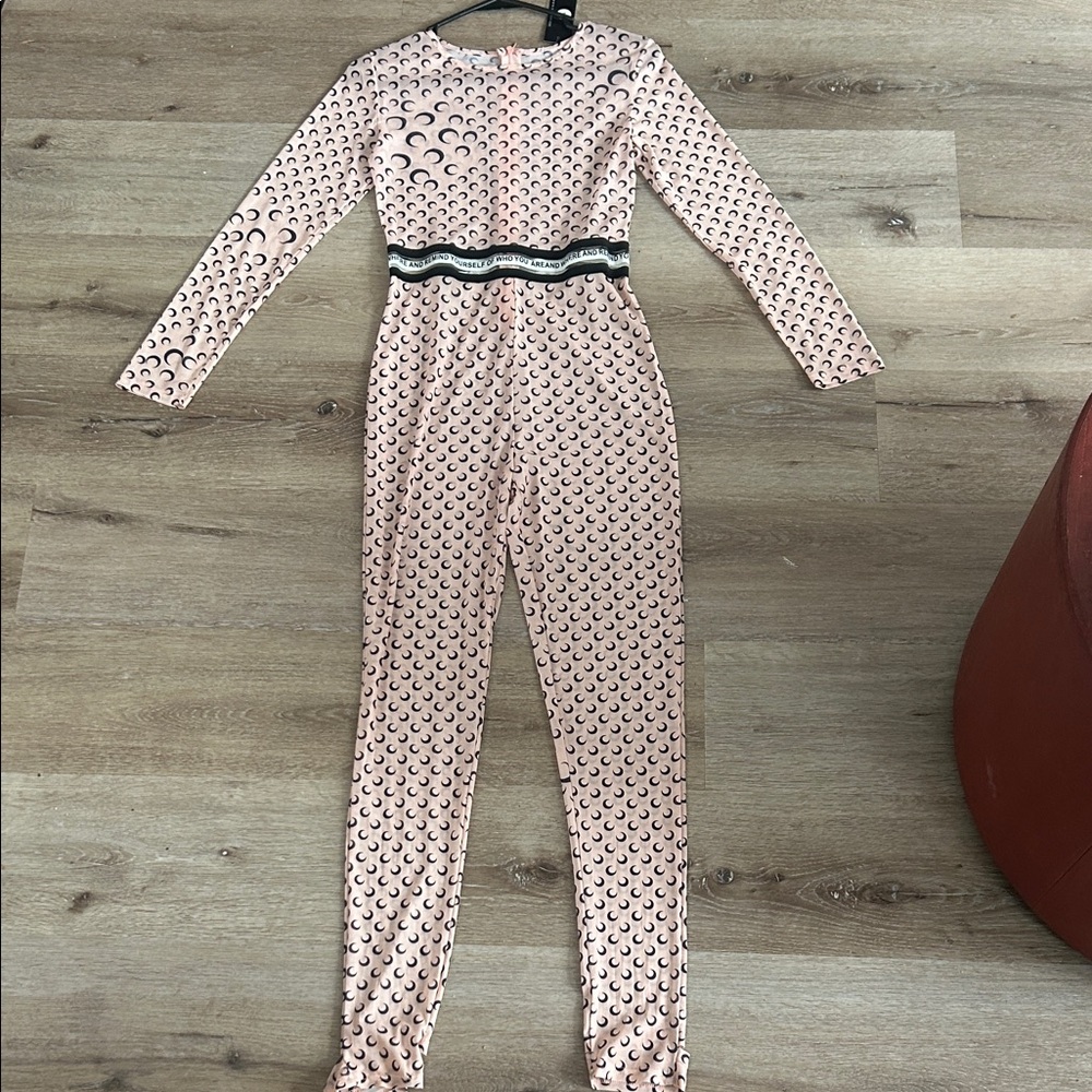 Elegant Pink Patterned Jumpsuit